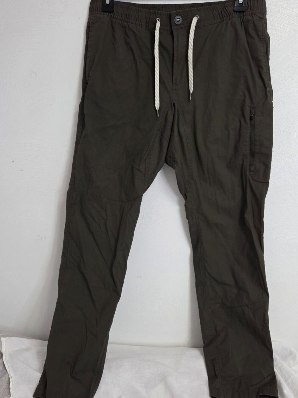 Vuori Men's Army Green Ripstop Climber Pants - Size Xl